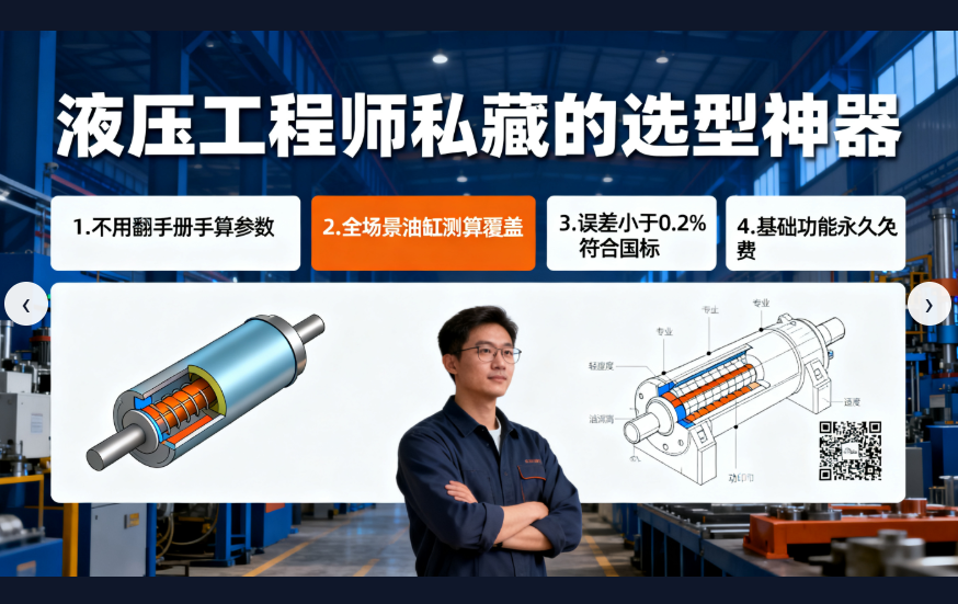 液压油缸选型不用愁！机荟多小程序专业液压计算工具全指南 - 机荟多官网