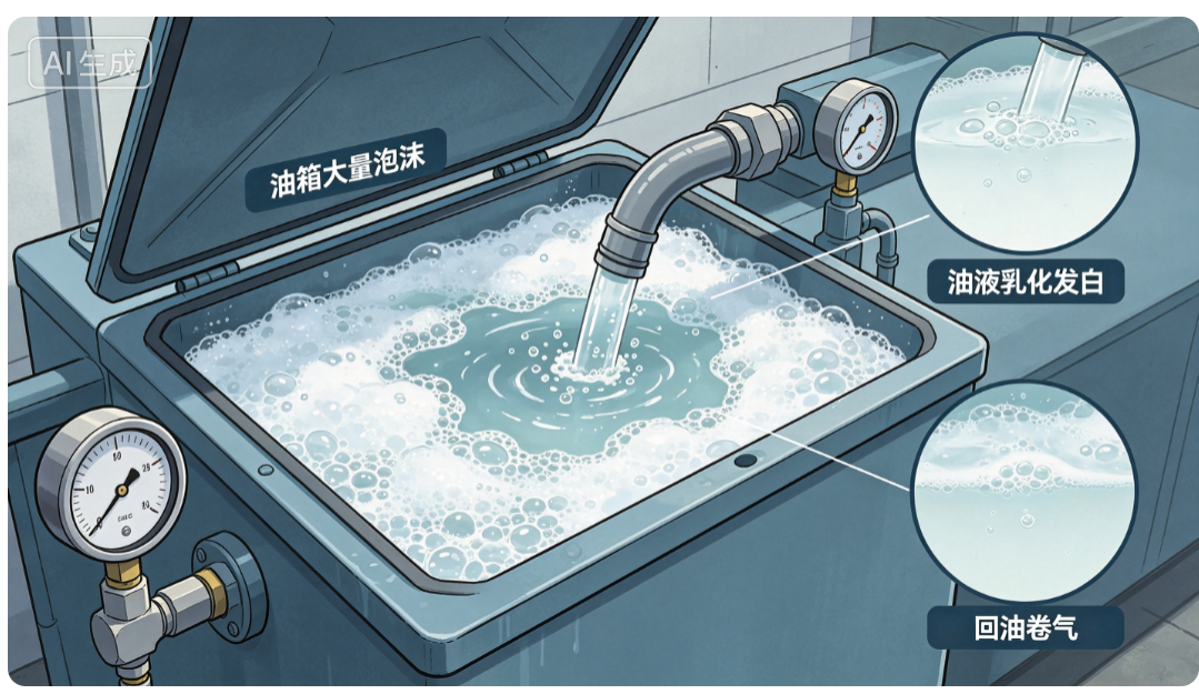 油箱油面大量泡沫故障图