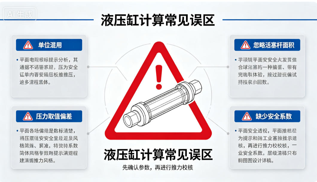 液压缸计算常见误区