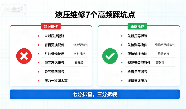 液压维修7个避坑点