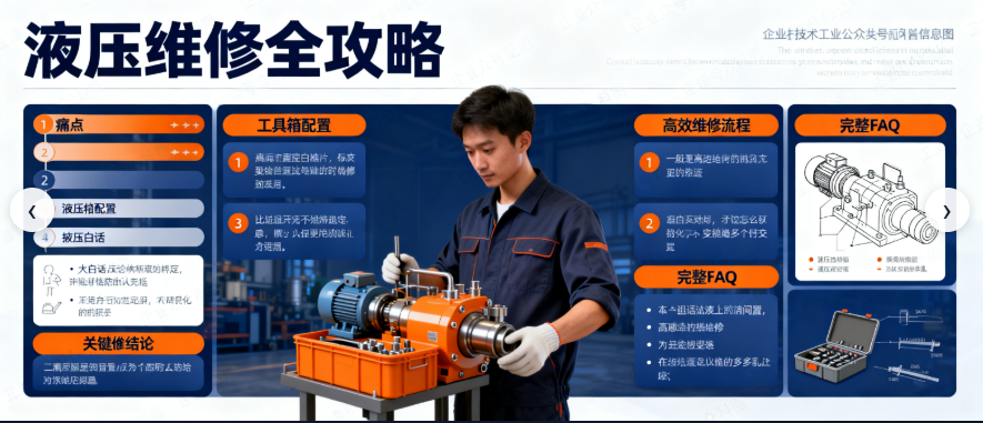 液压故障维修效率翻倍指南：用好工具箱与专业计算工具 - 机荟多官网