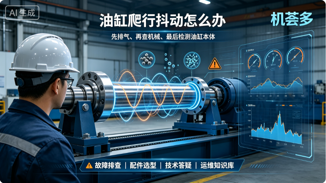 液压缸低速爬行抖动故障原因解析