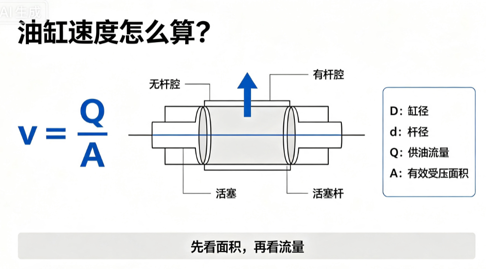 机荟多液压油缸速度怎么算