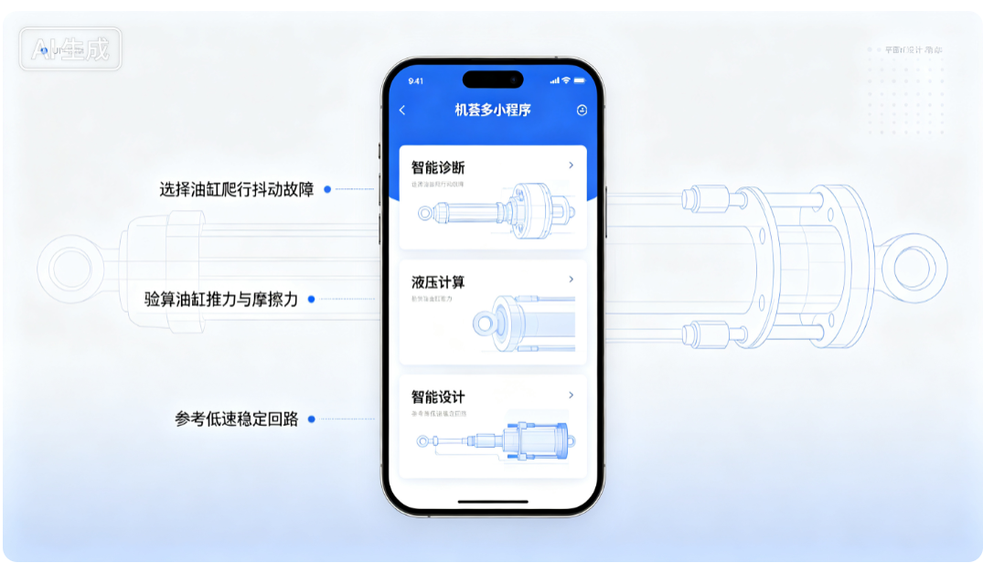 机荟多小程序，液压智能诊断、液压计算、智能设计，服务液压维修人员