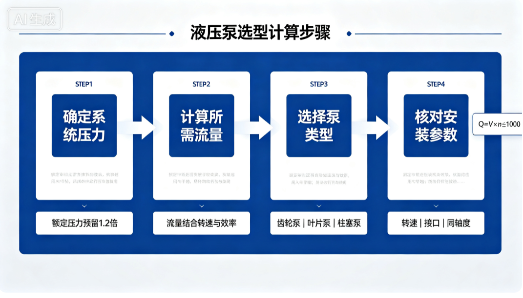 液压泵选型计算步骤