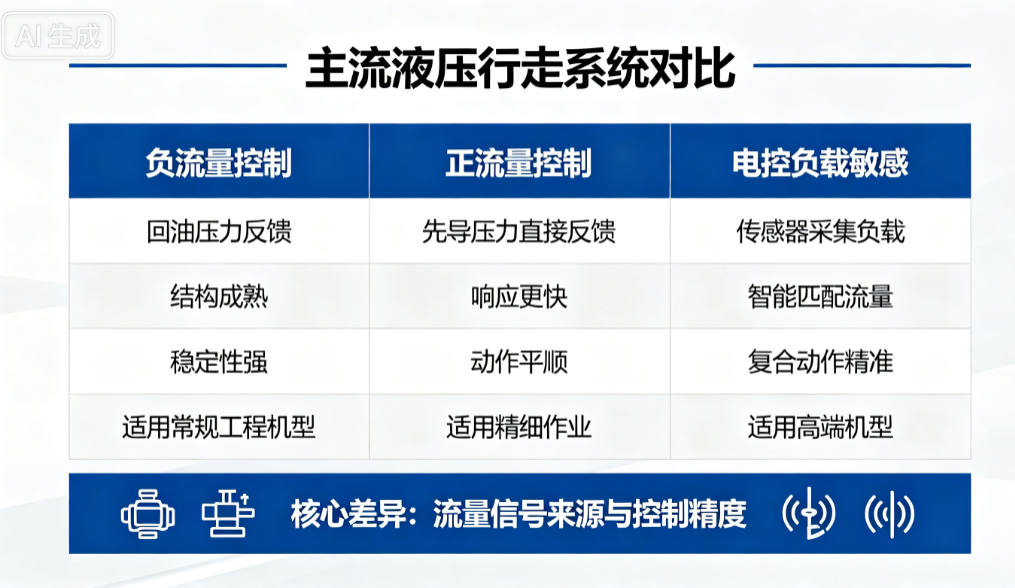正负流量电控液压系统对比图